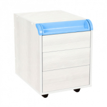 Тумба Дэми ТУВ.08 подкатная на 3 ящика с органайзером Тумба Дэми ТУВ.08 подкатная на 3 ящика с органайзером Детская мебель / Тумбы и стеллажи