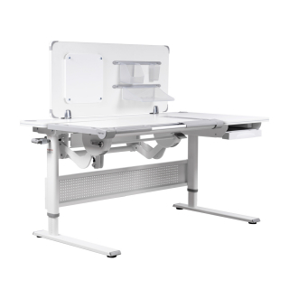 Cтол эргономичный Comf-Pro M-9 с задней надстройкой белый